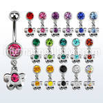 mcd399 belly rings surgical steel 316l belly button