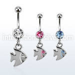 mcd445 belly rings surgical steel 316l belly button