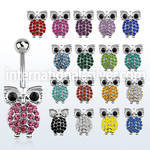 mcd451 belly rings surgical steel 316l belly button