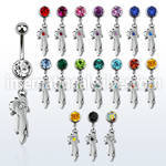 mcd464 belly rings surgical steel 316l belly button