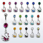 mcd472 belly rings surgical steel 316l belly button