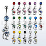 mcd475 belly rings surgical steel 316l belly button