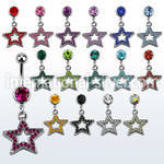 mcd488 belly rings surgical steel 316l belly button
