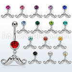 mcd519 belly rings surgical steel 316l belly button