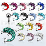 mcd539 belly rings surgical steel 316l belly button