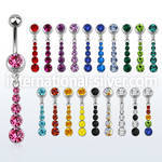 mcd543 belly rings surgical steel 316l belly button