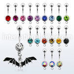 mcd569 belly rings surgical steel 316l belly button