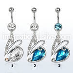 mcd586 belly rings surgical steel 316l belly button