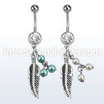 mcd601 belly rings surgical steel 316l belly button
