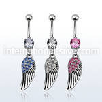 mcd607 belly rings surgical steel 316l belly button