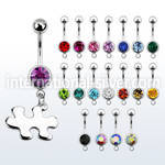 mcd615 belly rings surgical steel 316l belly button