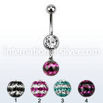 mcd626d belly rings surgical steel 316l belly button