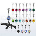 mcd631k belly rings surgical steel 316l belly button