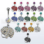 mcd690 belly rings surgical steel 316l belly button