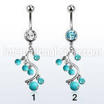 mcd695 belly rings surgical steel 316l belly button