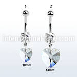 mcd715 belly rings surgical steel 316l belly button