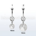 mcd717 belly rings surgical steel 316l belly button