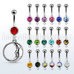 mcd733 belly rings surgical steel 316l belly button