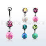 mcd754 belly rings surgical steel 316l belly button