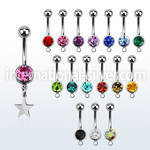 mcd770 surgical steel belly bananas belly piercing