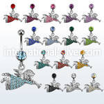 mcdang4 belly rings surgical steel 316l belly button