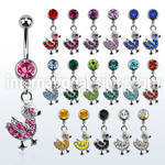 mcddk2 belly rings surgical steel 316l belly button