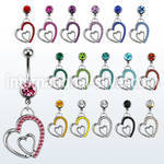 mcdhrc1 belly rings surgical steel 316l belly button