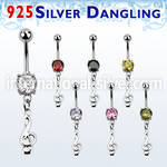 mcdvd17 belly rings surgical steel 316l belly button