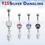 mcdvd29 steel belly banana w prong set cz marqui shaped cz