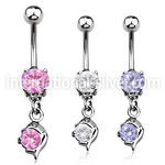 mcdz10 belly rings surgical steel 316l belly button