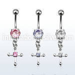 mcdz14 belly rings surgical steel 316l belly button