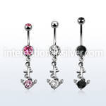 mcdz371b belly rings surgical steel 316l belly button