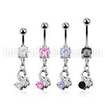 mcdz375 belly rings surgical steel 316l belly button