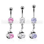 mcdz378 belly rings surgical steel 316l belly button