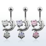 mcdz384 belly rings surgical steel 316l belly button
