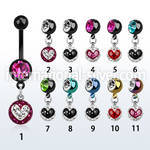 mdkfr8b belly rings anodized surgical steel 316l belly button