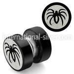 mpls11 cheaters  illusion plugs and tapers anodized surgical steel 316l ear lobe
