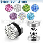mpmc cheaters  illusion plugs and tapers surgical steel 316l belly button