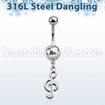 msd709 belly rings surgical steel 316l belly button