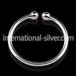 nc12 fake illusion hoops silver 925 belly button