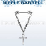 npdl50 surgical steel 14g barbell nipple piercing