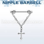npdl5 straight barbells surgical steel 316l nipple