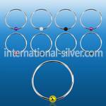 ns07kb nose hoop silver 925 nose