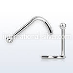 nsb18 surgical steel nose screws and nose studs nose piercing