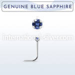 nspge9 l shape nose studs silver 925 nose