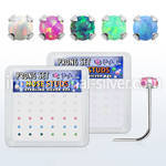 nspo15 l shape nose studs silver 925 nose