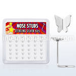 nsvbtf36 l shape nose studs silver 925 nose