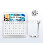 nswz2xc box w 316l steel nose screws, 20g w prong set 2mm cz