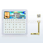 nwtz2xc anodized surgical steel nose screws and nose studs nose piercing