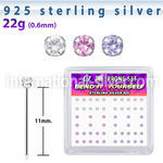 nyczbxm bend it to fit nose studs silver 925 nose